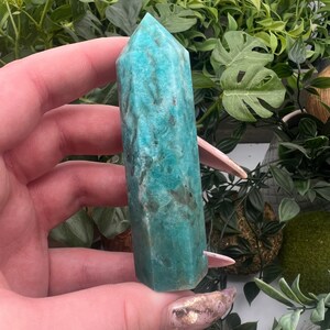 Smoky Quartz in Amazonite Crystal Tower Point Obelisk Qty: 1 image 4