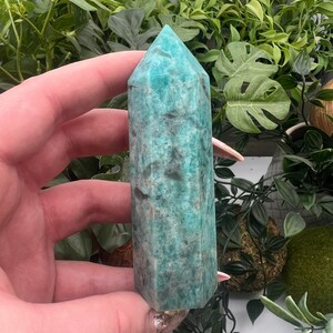 Smoky Quartz in Amazonite Crystal Tower Point Obelisk Qty: 1 image 5