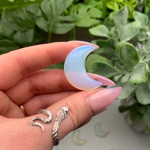 Opalite Carved Crescent Moon Qty: 1 image 3