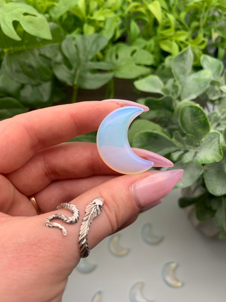 Opalite Carved Crescent Moon Qty: 1 image 3