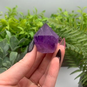 High Quality Asymmetrical Amethyst Crystal Point Qty: 1 image 6