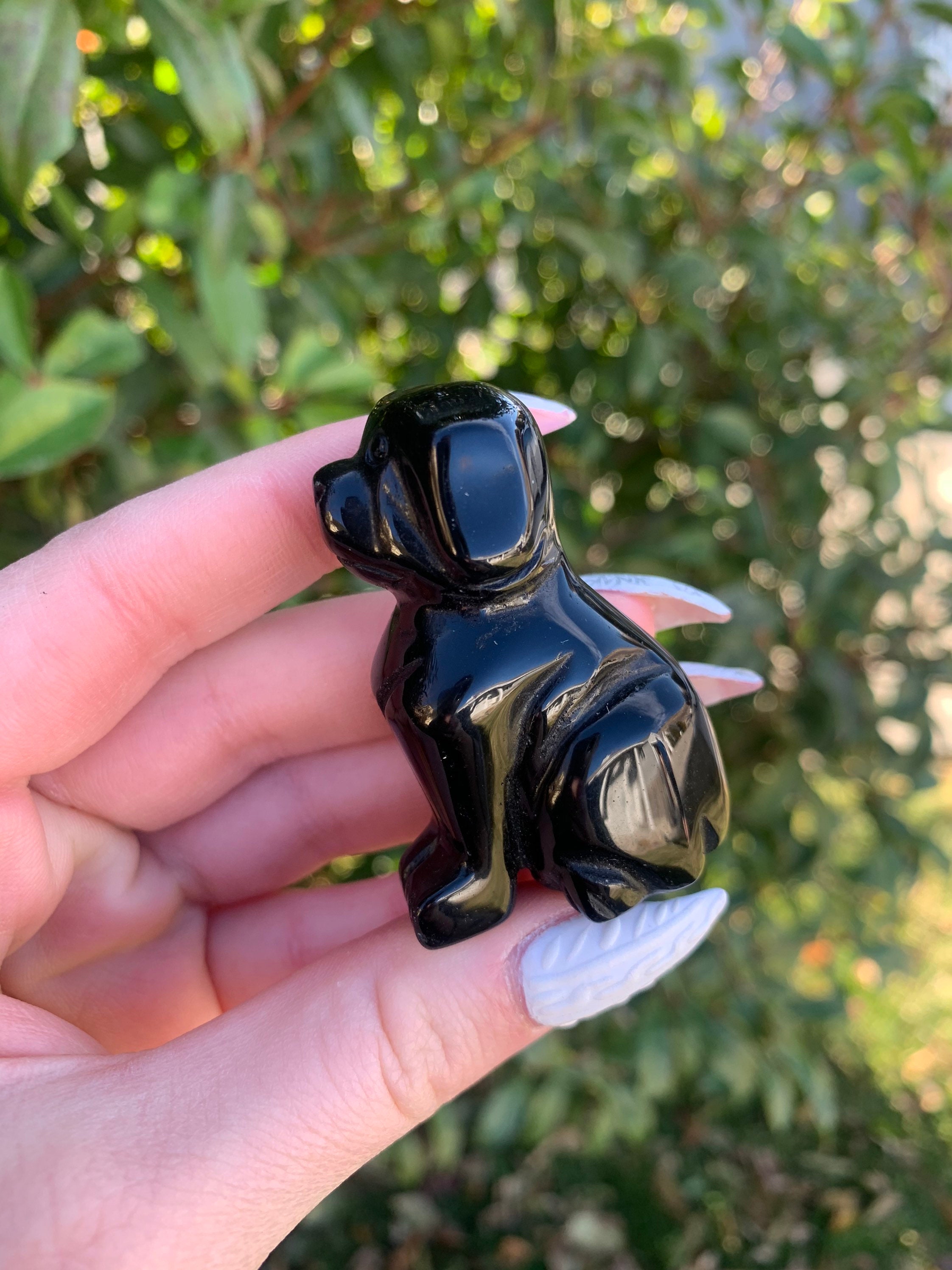 Obsidian Dog - Etsy