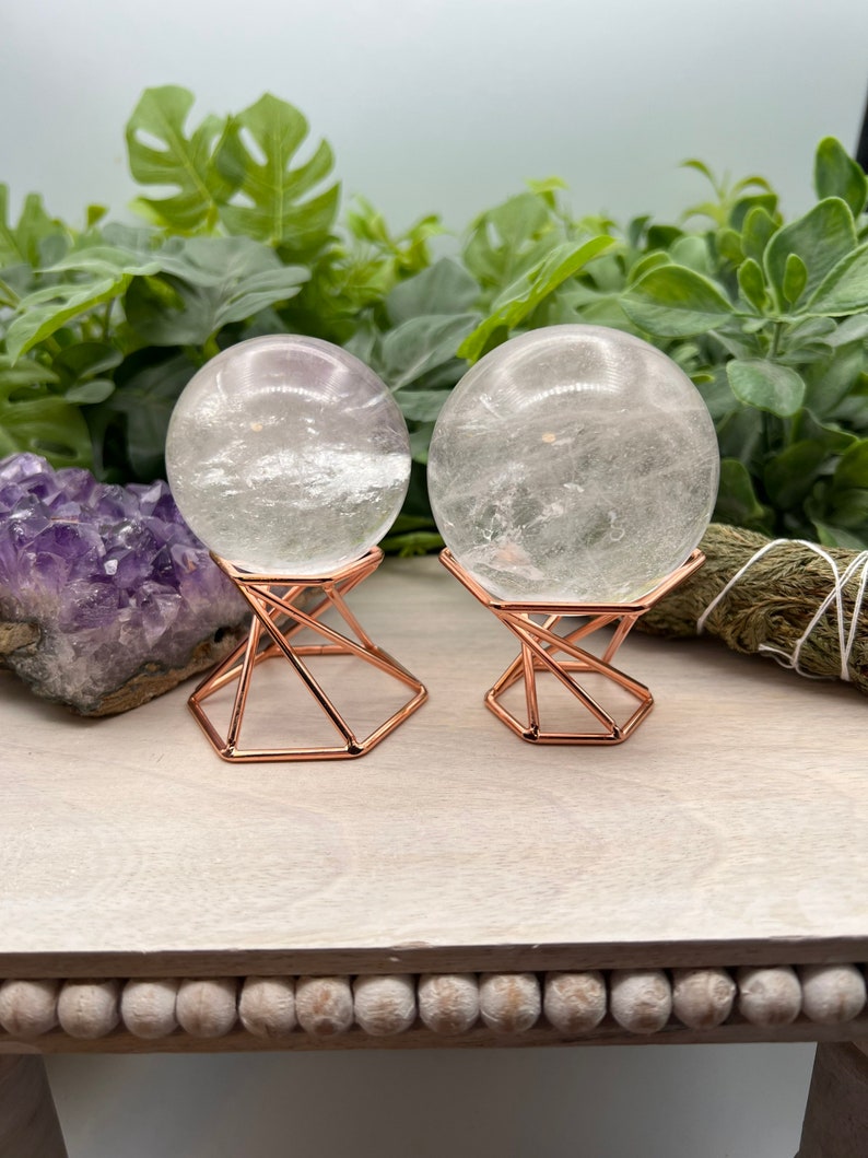 Geometric Hexagon Metal Sphere Stand Rose Gold/Copper/Silver/Black/Gold Qty:1 image 5