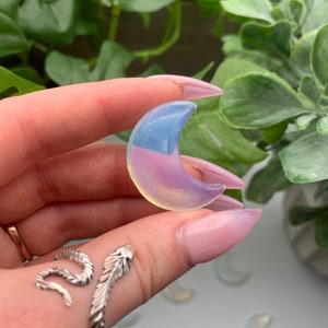 Opalite Carved Crescent Moon Qty: 1 image 5