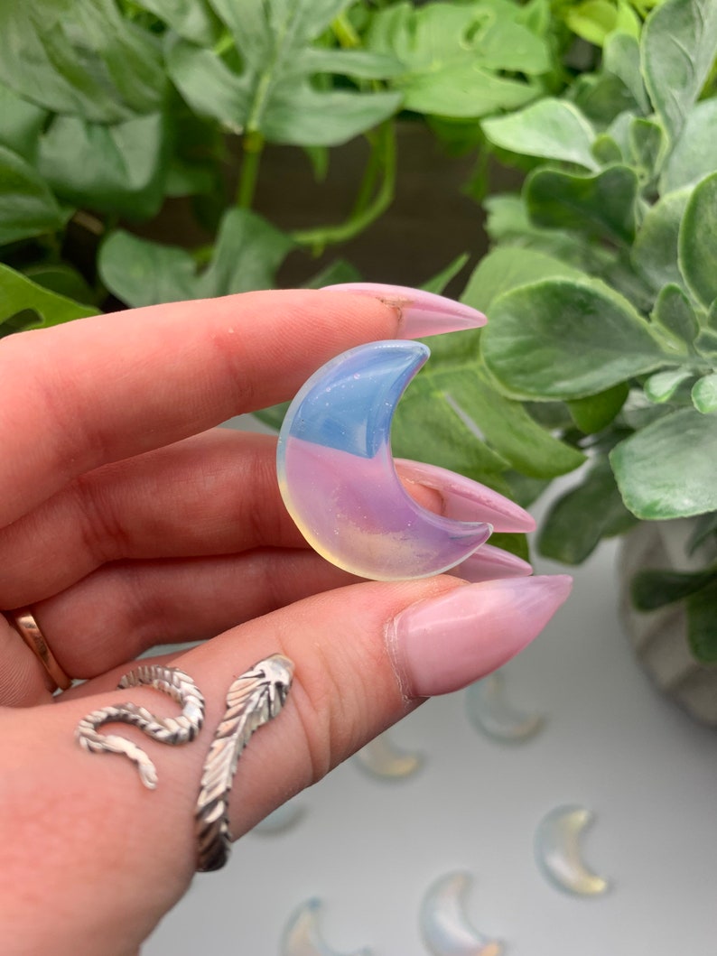 Opalite Carved Crescent Moon Qty: 1 image 5