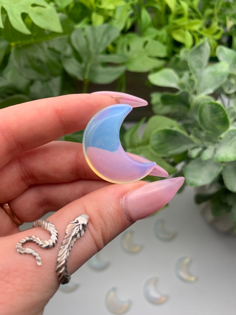 Opalite Carved Crescent Moon Qty: 1 image 4