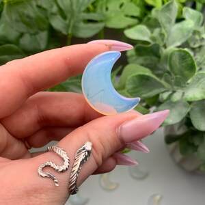 Opalite Carved Crescent Moon Qty: 1 image 8