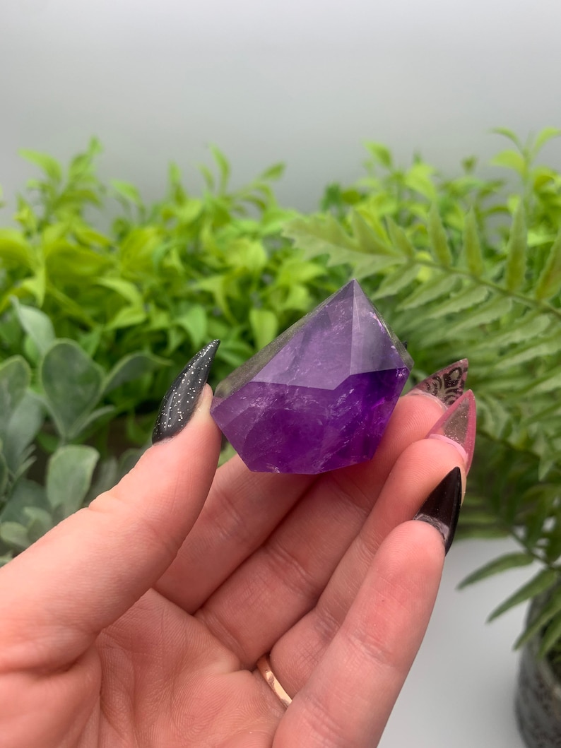 High Quality Asymmetrical Amethyst Crystal Point Qty: 1 image 5