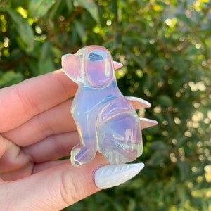 Carved Opalite Dog Puppy (Qty: 1) (L)