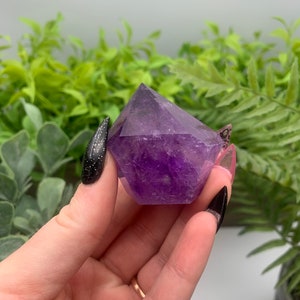 High Quality Asymmetrical Amethyst Crystal Point Qty: 1 image 4