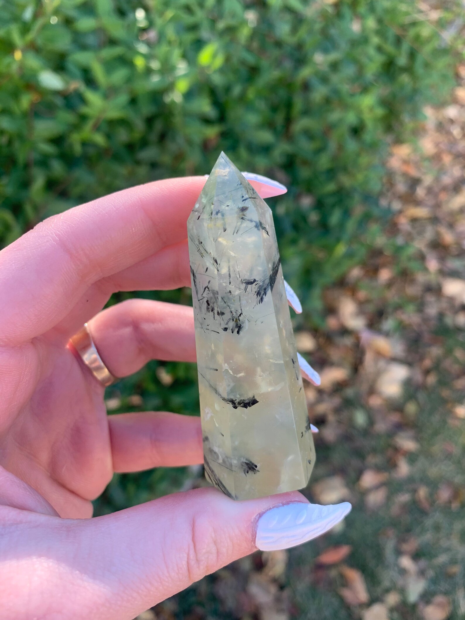 Rare High Quality Epidote in Prehnite Point Tower Wand qty: | Etsy