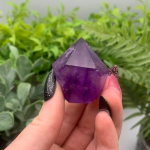 High Quality Asymmetrical Amethyst Crystal Point Qty: 1 image 8