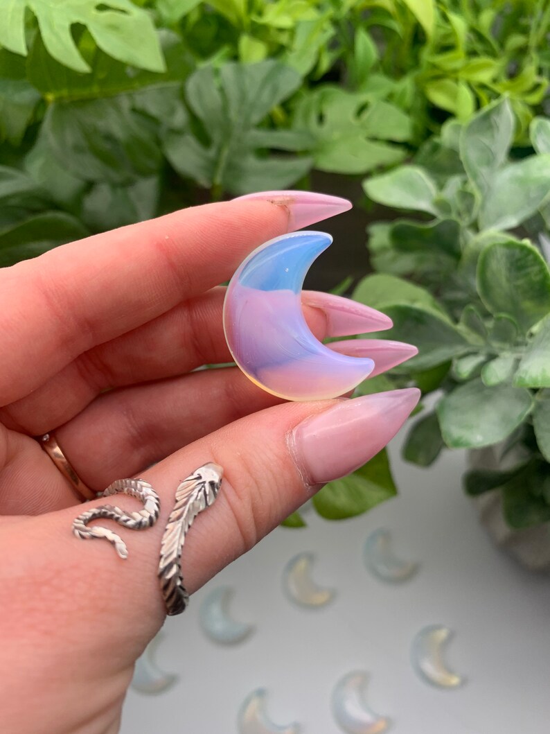 Opalite Carved Crescent Moon Qty: 1 image 10