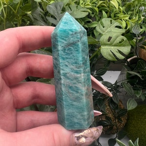 Smoky Quartz in Amazonite Crystal Tower Point Obelisk Qty: 1 image 10