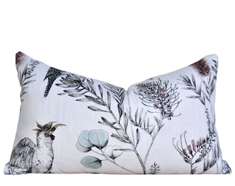 blue and white cushion covers cushions Australia Bird print spring pillow covers French country cushions lumbar cushion
