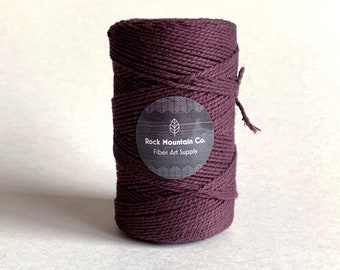 Rose 1mm Macrame Cord Burgundy Twisted Single Strand Cotton String High Quality Fiber Art Twine