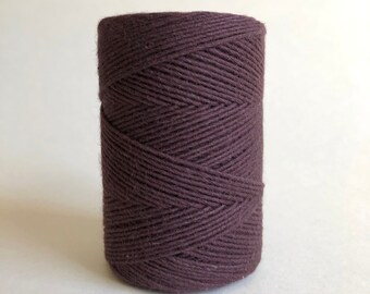 Rose 1mm Macrame Cord Burgundy Twisted Single Strand Cotton String High Quality Fiber Art Twine