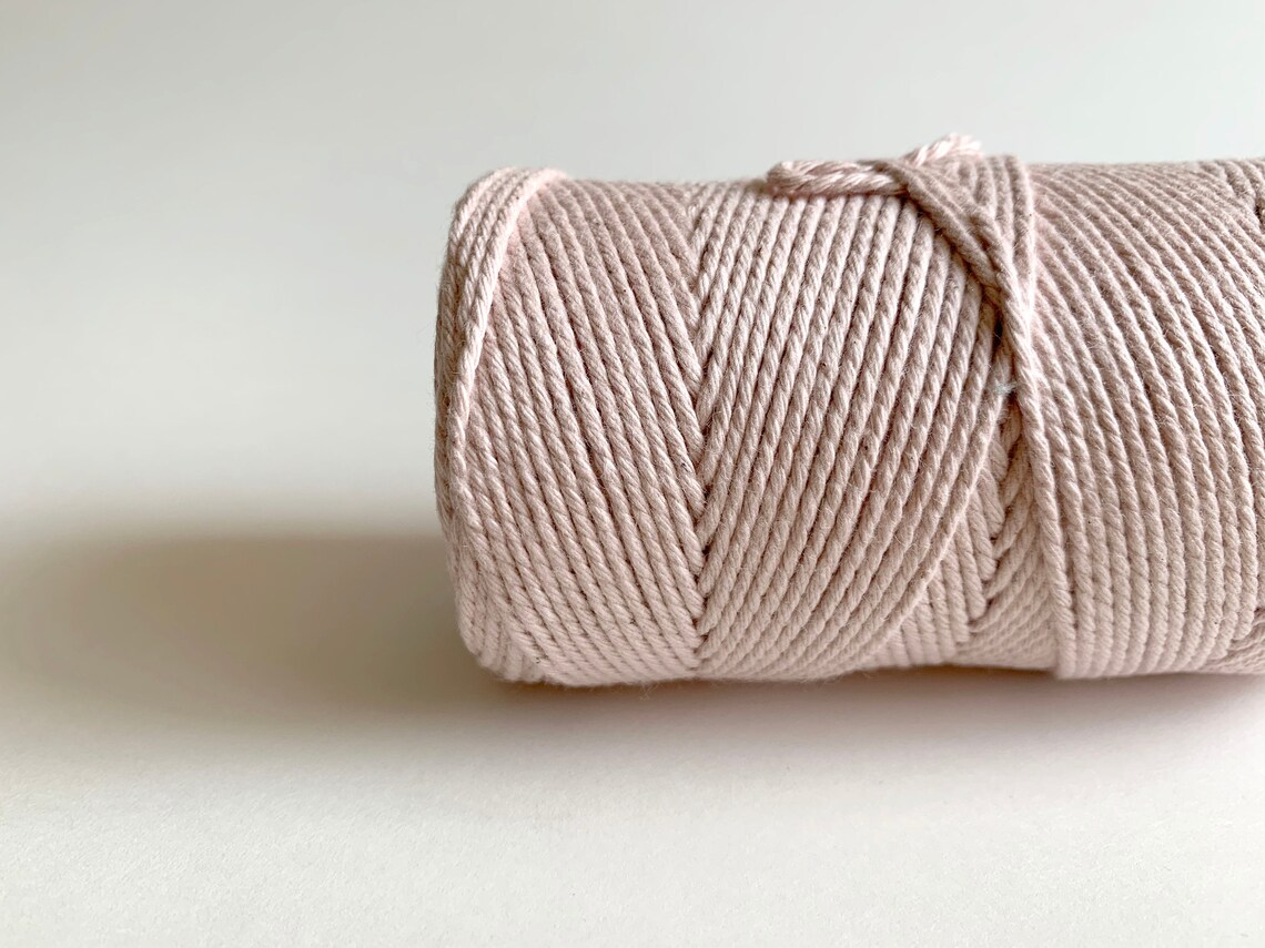 2mm 2 Strand Cotton Macrame String Cotton Candy Pink - Etsy