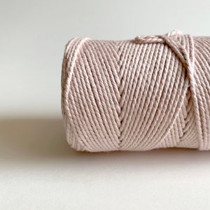 2mm 2 Strand Cotton Macrame String - Cotton Candy Pink Craft Cord, AZO ...