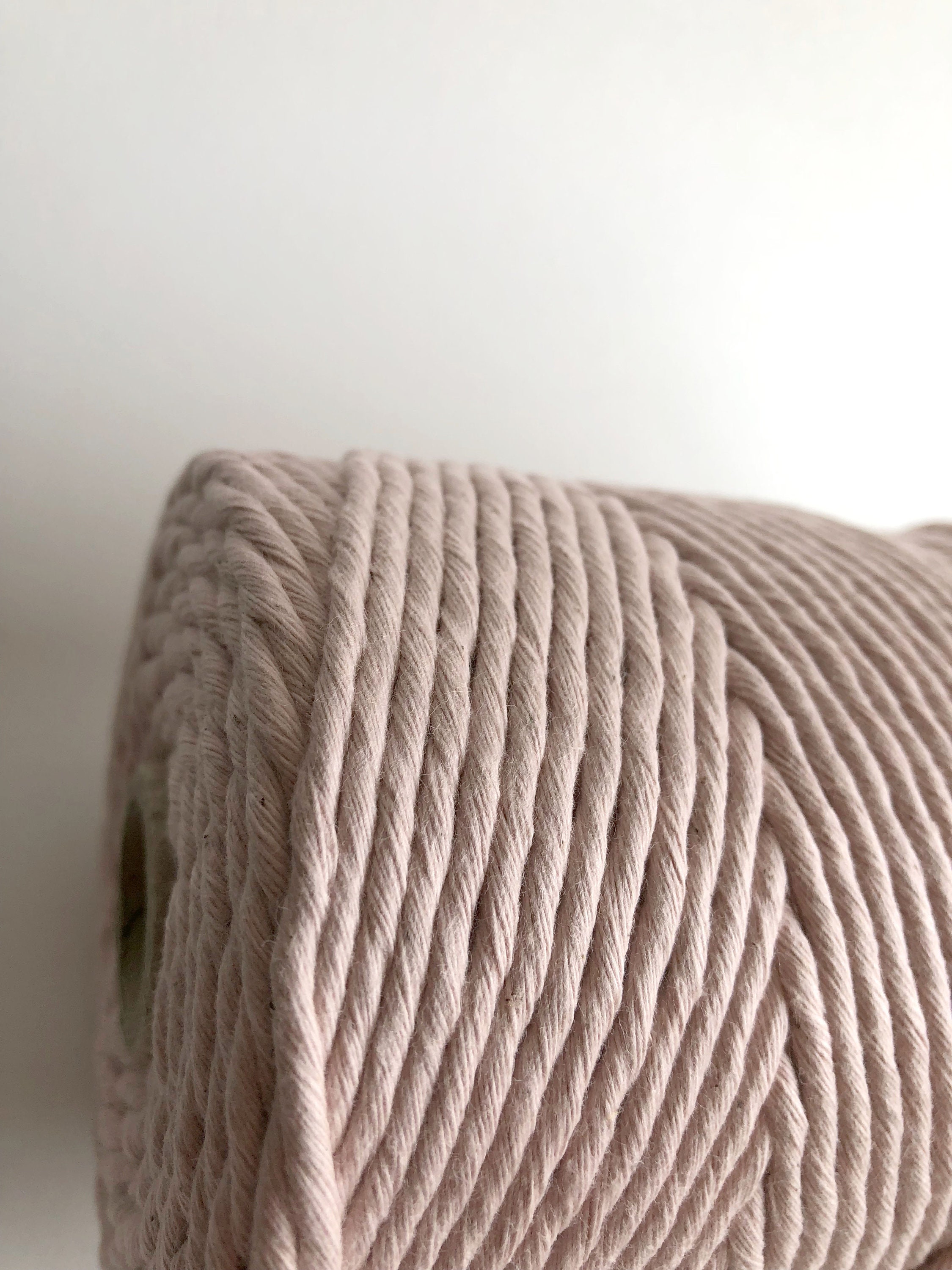 4mm Single Strand Cotton Macrame String Cotton Candy Pink | Etsy