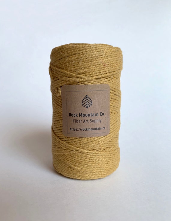 2mm 2 Strand Cotton Macrame String Honey / Gold / Mustard | Etsy