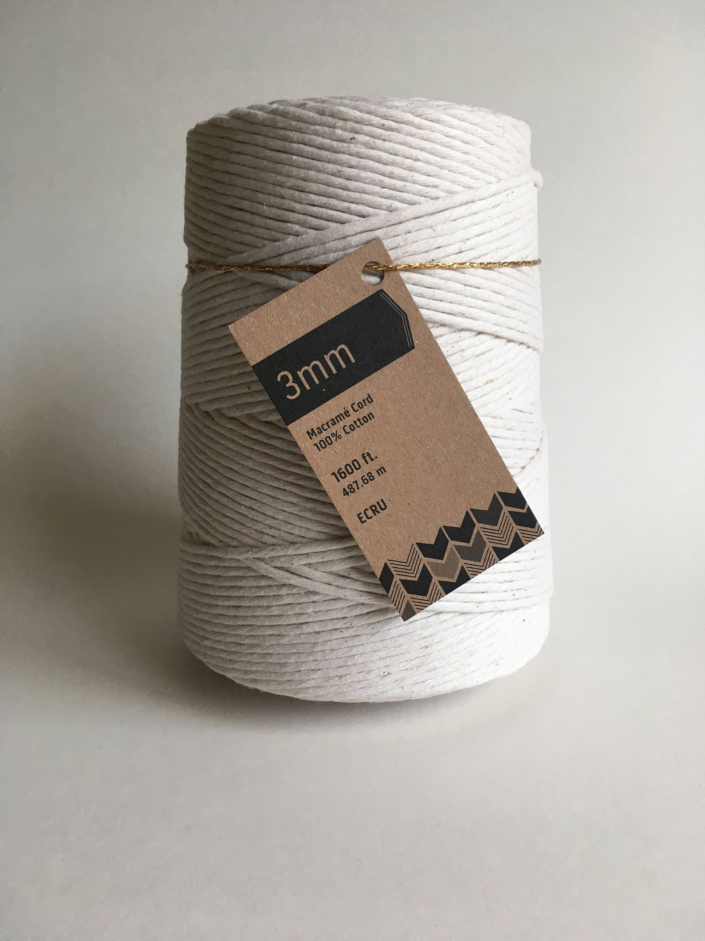 Decorative Projects Crafts ,100% Natural Cotton Soft Cotton Rope for Handmade Plant Hanger Knitting 1mm x 450m/492 Yards Wall Hanging BokWin Macrame Cord Soft Undyed Natural Color Rope 