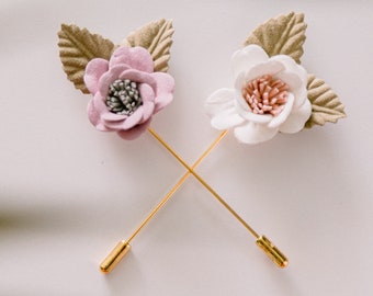 PATIKIL Spilla per Boutonniere Floreale, 1Pz Spilla Bavero per Uomo, Fiore Camelia per Abito Sposa, Laurea, Anniversario, Spilla, Accessori per Abiti Laurea, Arancione Chiaro