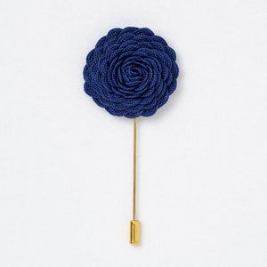 Men Suit Lapel Pin, Blue Flower Lapel Pin, Suit Boutonniere, Anniversary Gift For Men, Men Suit Brooch, Suit Buttonhole, Office Gift For Him