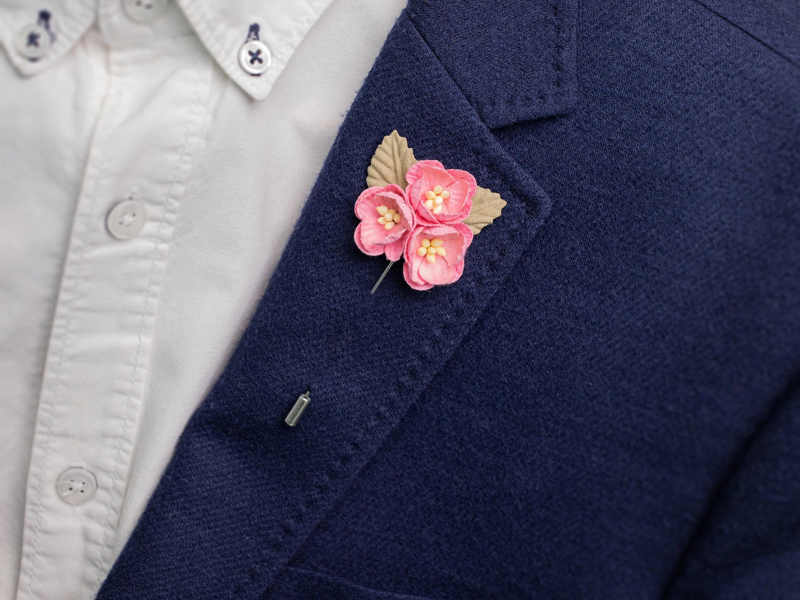 Flower cheap suit pin