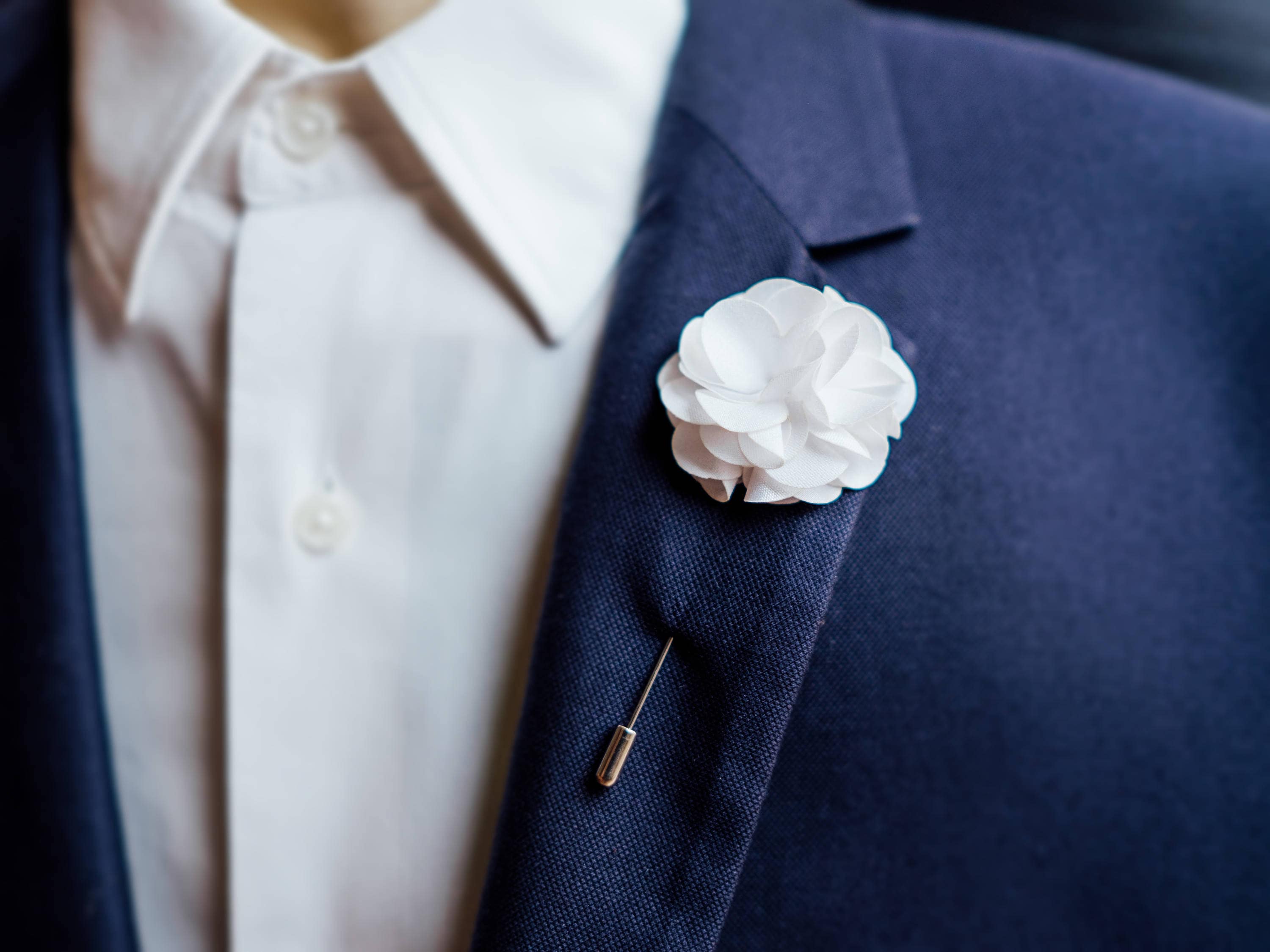 Suit Flower Lapel Pin Etsy