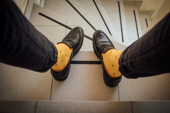 mens mustard yellow dress shoes