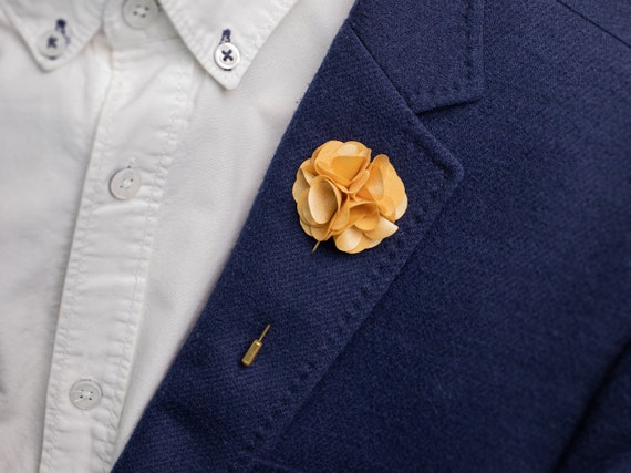 Two vintage hat stick pins, rose floral