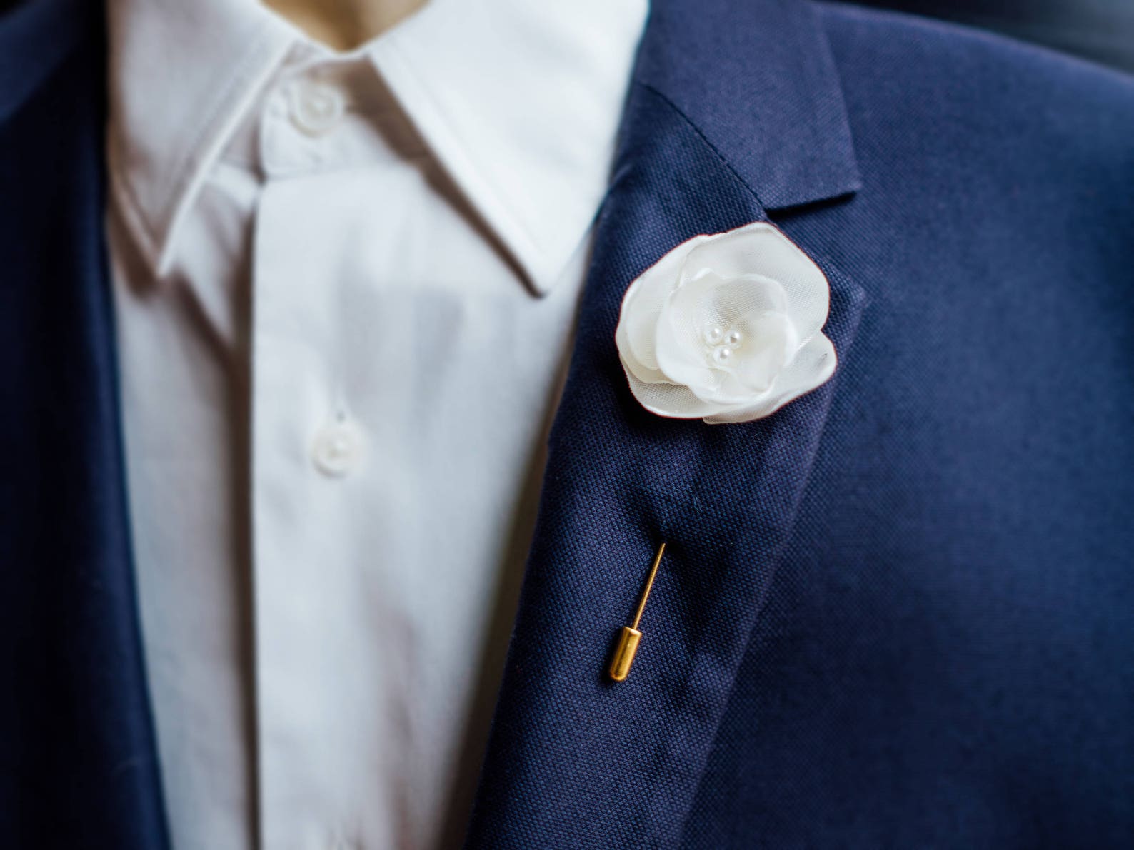 Peach Lapel Pin Elegant Suit Accessory Men Boutonniere Etsy