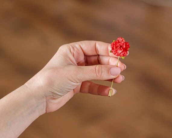 Carnation brooch sale