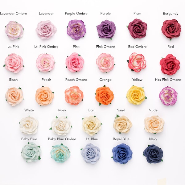 Choisissez votre boutonnière préférée - Épinglette fleurie multicolore en papier dans de nombreuses nuances disponibles, épingles fleuries pour costume homme