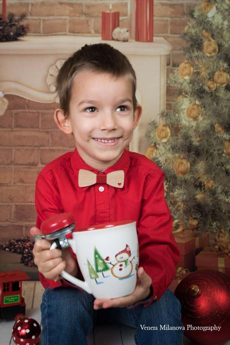 Christmas Bow Tie Christmas Kid Bowtie Christmas Boy Bow Etsy