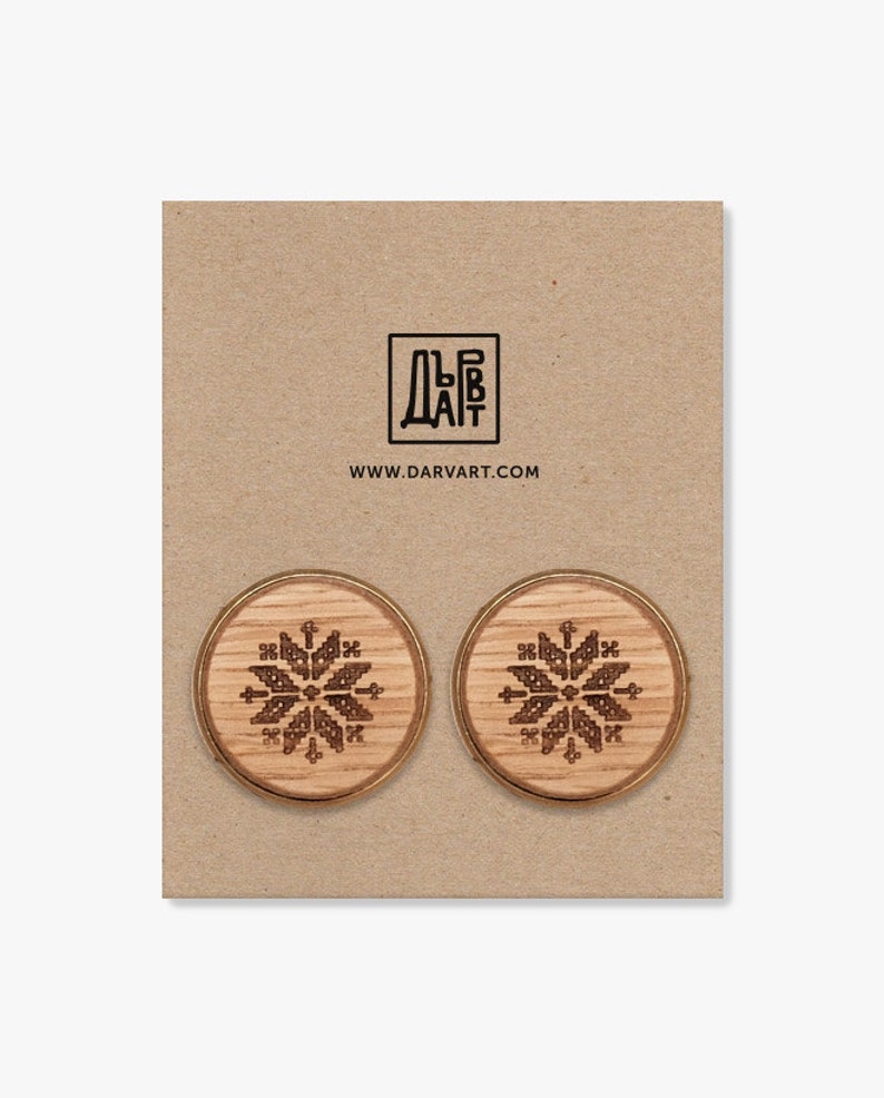 Boho Accessories Holiday Accessories Elegant Jewelry Wooden Cufflinks Winter Wedding Jewelry Gift For Him Personalized Cuff Links