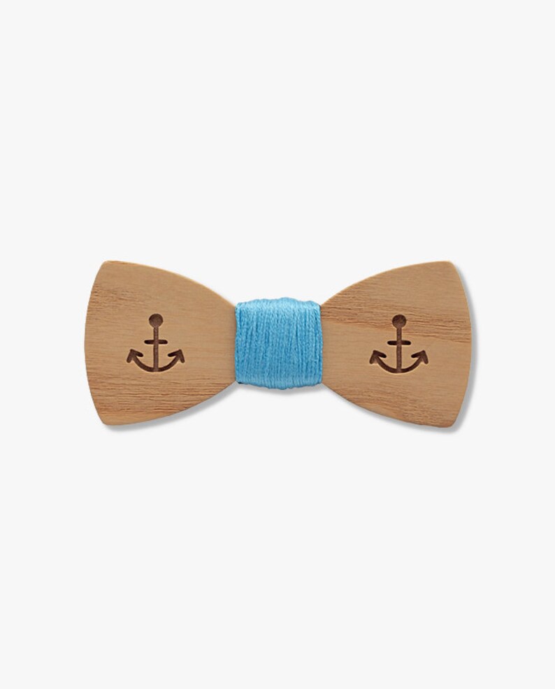 Wooden Bow Tie Kids Bow Tie Nautical Bow Tie Nautical Gift Etsy