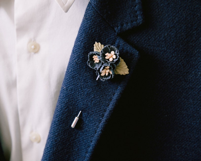 Men Buttonhole Flower Lapel Pin Wedding Boutonniere Wedding Etsy