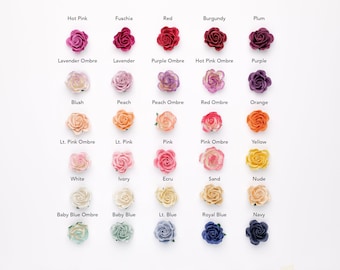 Multicolor Flower Lapel Pin - Rose Paper & Metal Wedding Boutonniere - Colorful Brooch Pin for Suit