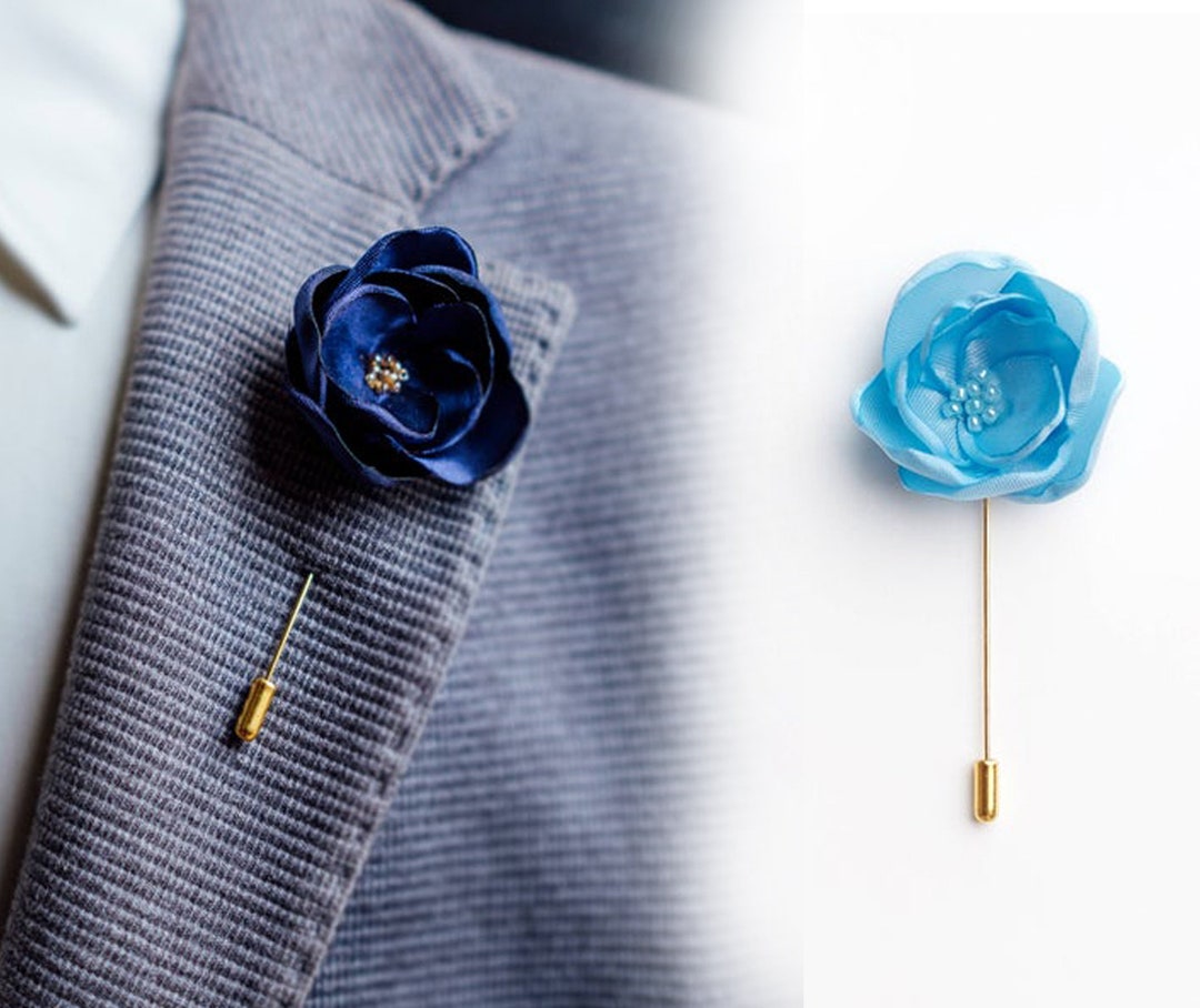 Wedding Accessories for Men Flower Lapel Pin Mens - Etsy
