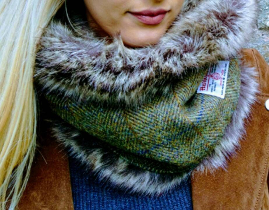 Harris Tweed Neckwarmer - Etsy