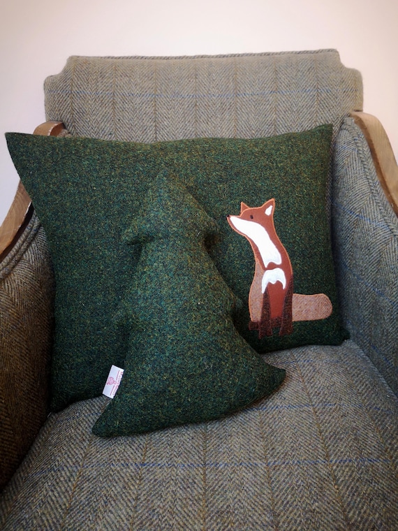 Harris Tweed tree cushion