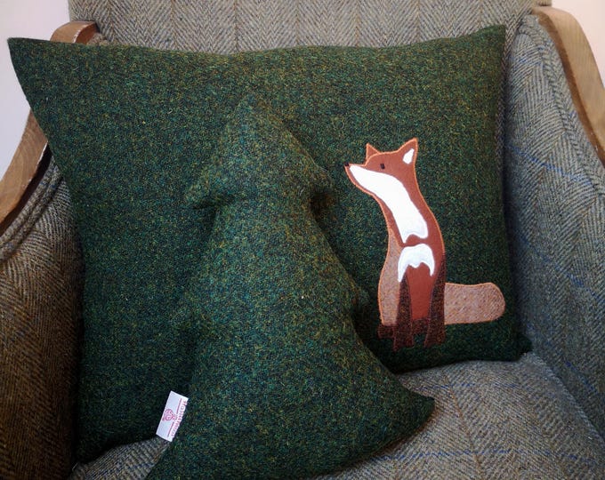 Harris Tweed tree cushion
