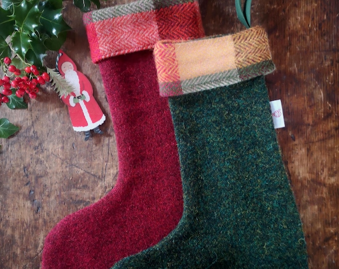 Harris Tweed Christmas stocking