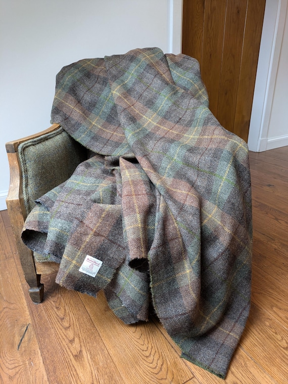 Harris Tweed blanket throw bedspread