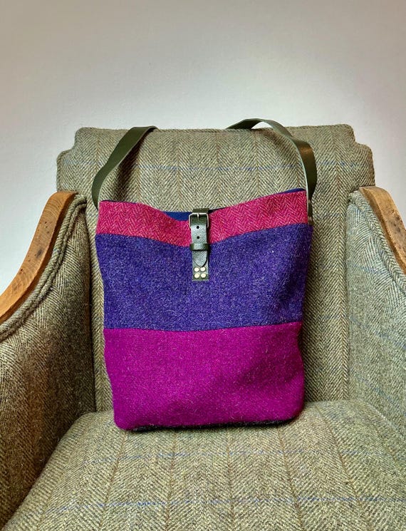 New Rosie Harris Tweed bucket bag