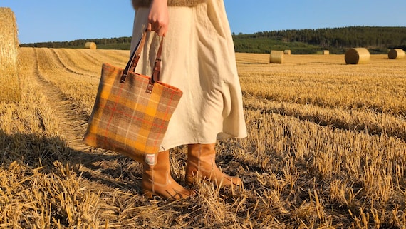 New Clio Harris Tweed tote