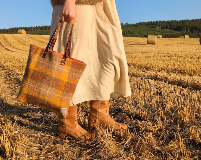 New Clio Harris Tweed tote