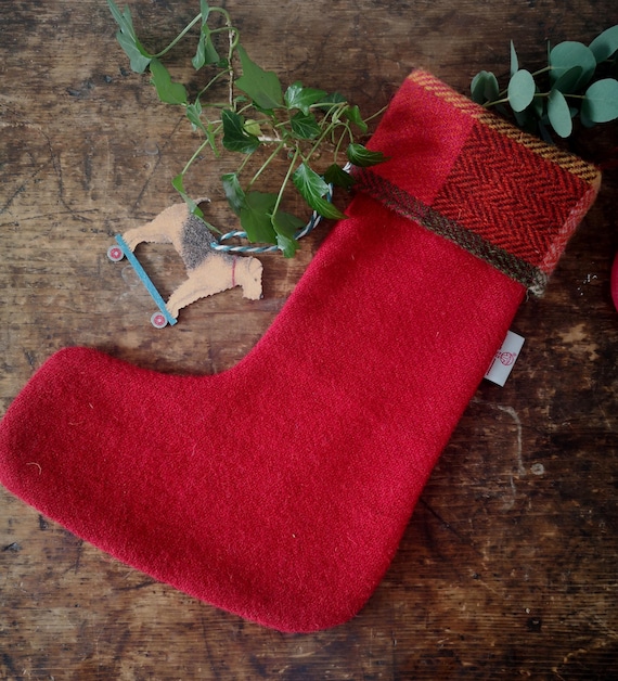 Harris Tweed Christmas stocking